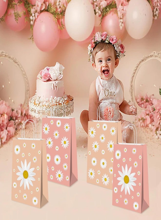 BQK 16Pcs Daisy Gift Bags with Handle Daisy Birthday Party Decorations Daisy Goodie Bags Daisy Party Decorations Daisy Party Favors - Image 3